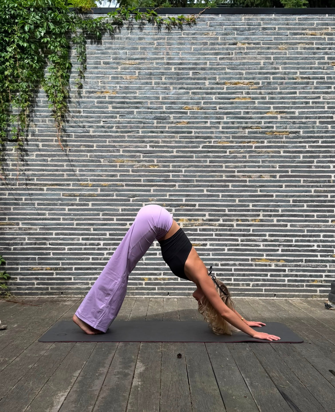 Fold over yoga pants