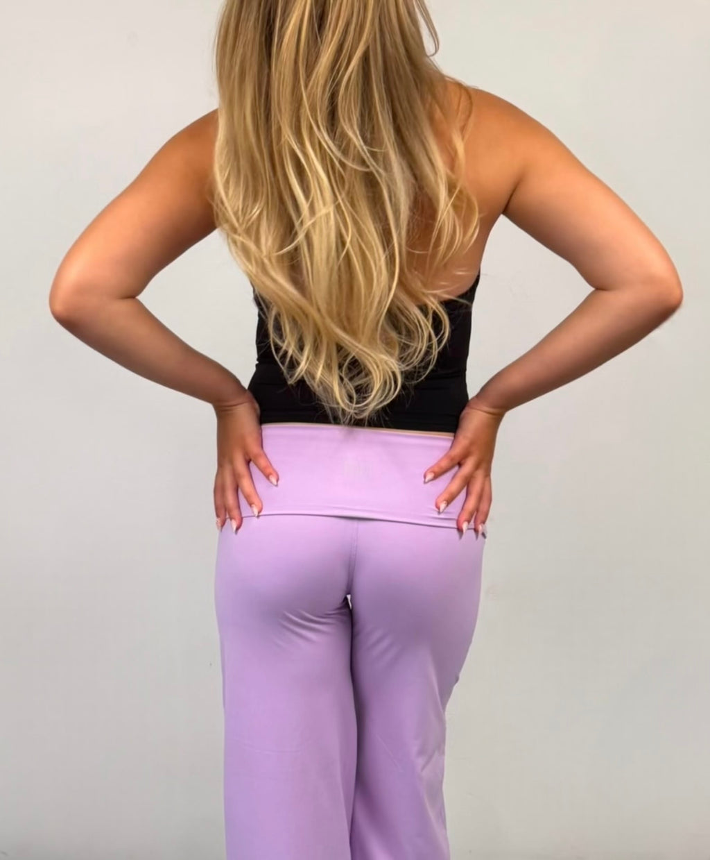 Fold over yoga pants