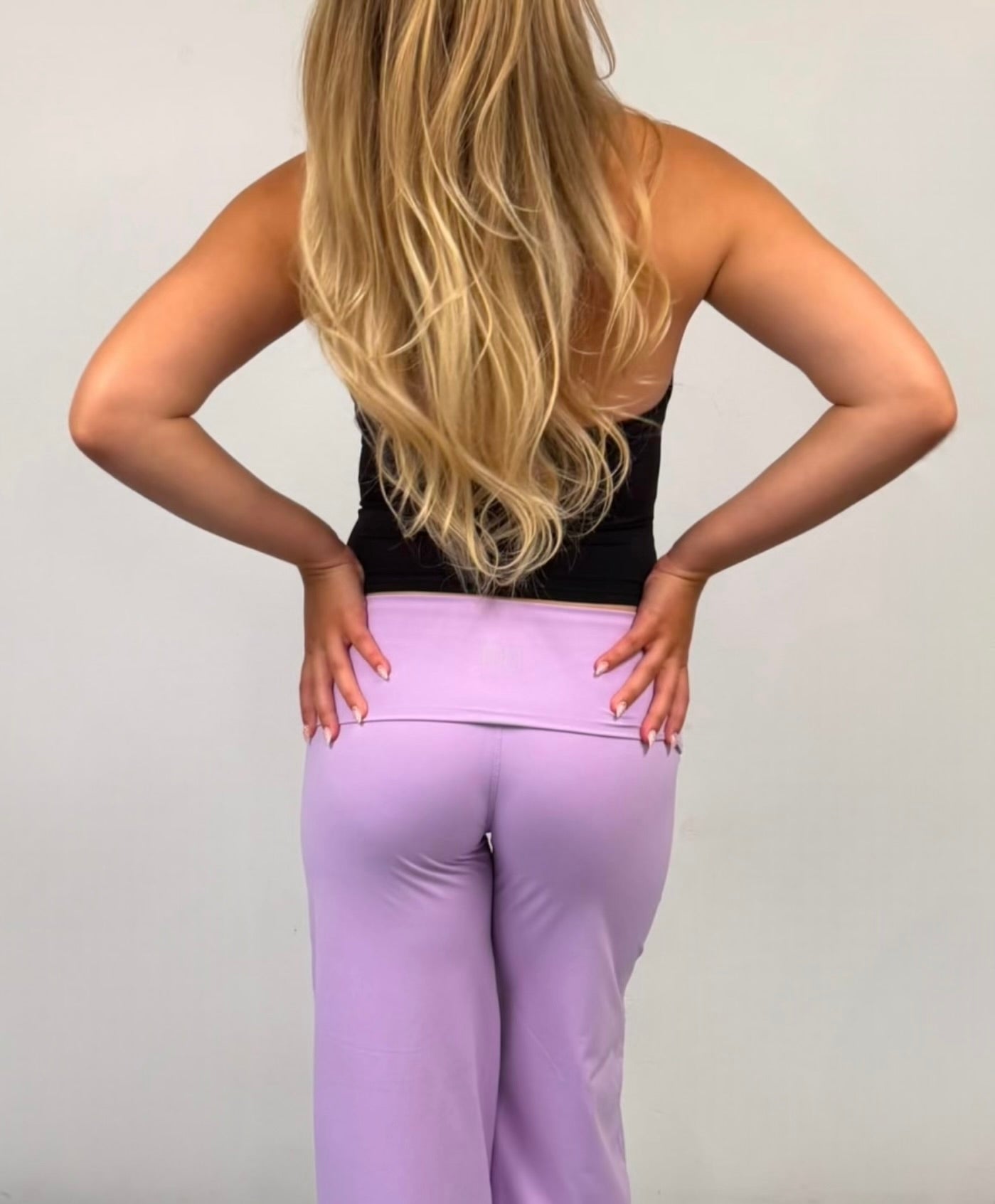 Fold over yoga pants